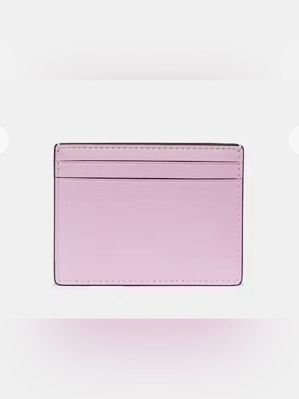 kate spade purple  Leather Card Holder with Embossed Logo - Picture 2 of 4